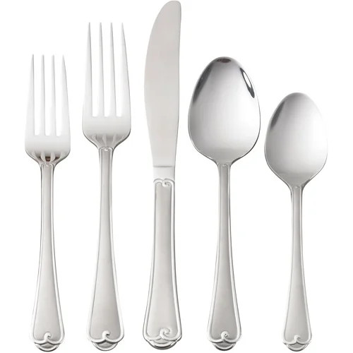 Mainstays Colonial 20 Piece Stainless Steel Flatware Set | Walmart (US)
