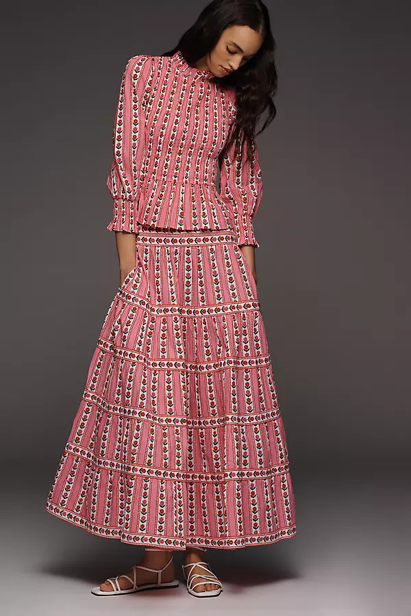 100% Cotton Rah Rah Maxi Skirt | Anthropologie (US)