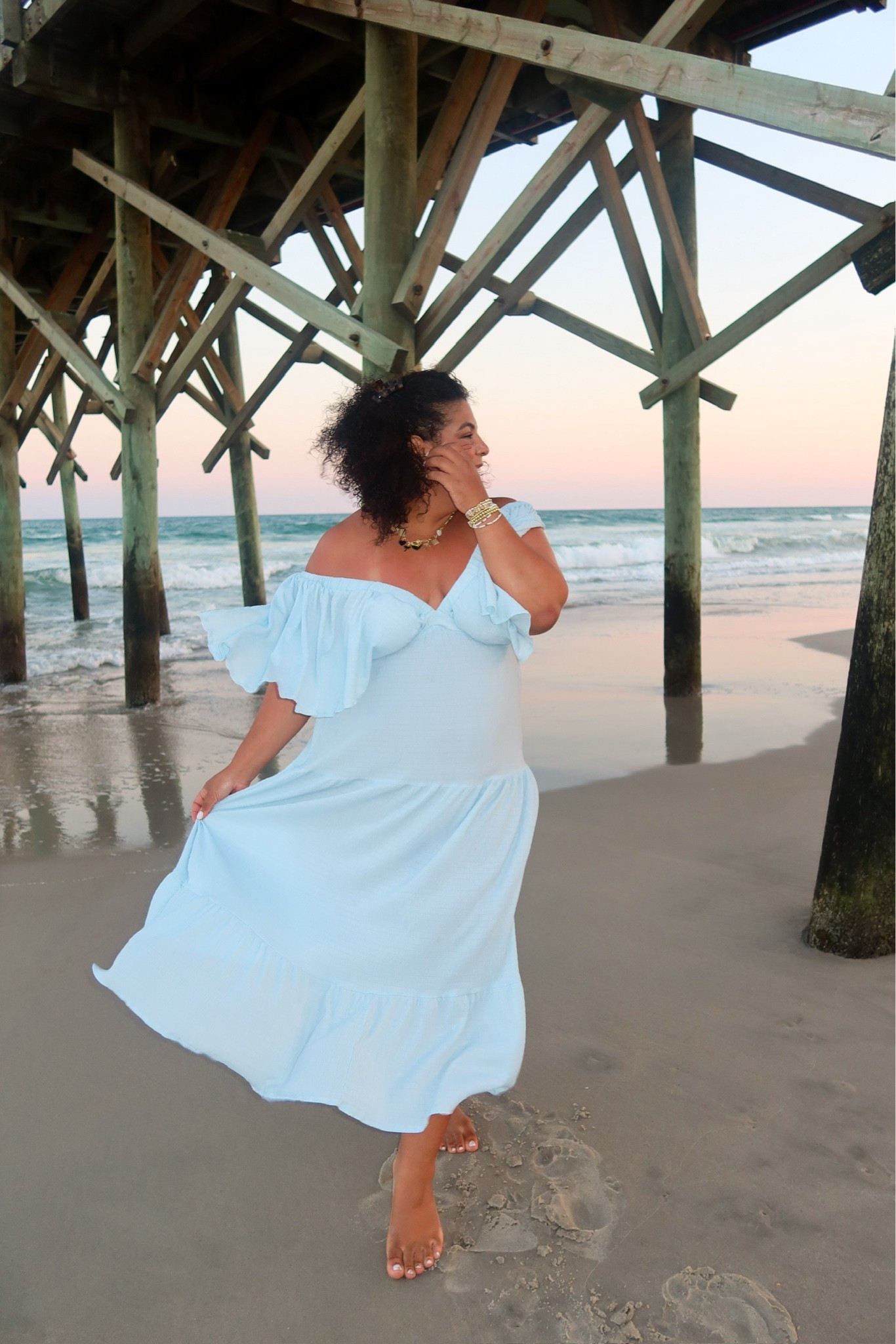 The prettiest beach vacation dress 🌊🤍 This flowy off the shoulder maxi is such a dreamy look for sunset dinners, beach photos, resort nights or your next tropical getaway. The ruffle sleeves + romantic silhouette are SO flattering! ✨

beach vacation outfit, vacation dress, beach maxi dress, off shoulder dress, resort wear, tropical vacation outfit, summer maxi dress, curvy fashion, midsize style, vacation outfit inspo, beach photo outfit, date night dress, summer fashion

#LTKootd #LTKSeasonal #LTKMidsize