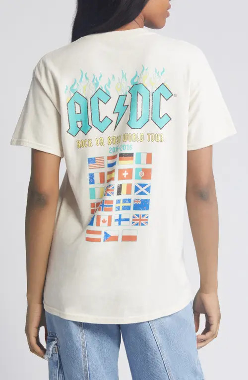 Vinyl Icons AC/DC Graphic T-Shirt in Natural at Nordstrom, Size Large | Nordstrom