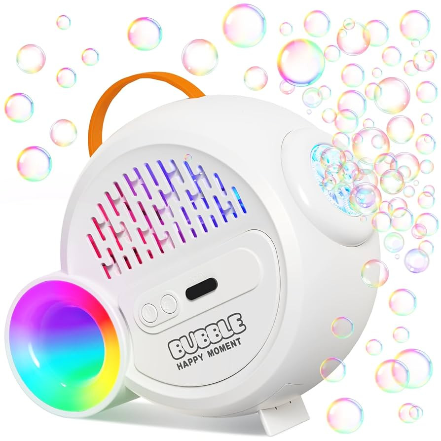 Bubble Machine for Kids Toddlers,Automatic Bubble Maker with RGB Light,Rechargeable Type-C Charge... | Amazon (US)