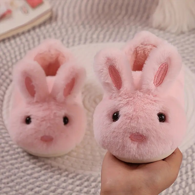 Cute Cartoon Rabbit Furry House Shoes For Girls Comfortable - Temu | Temu Affiliate Program