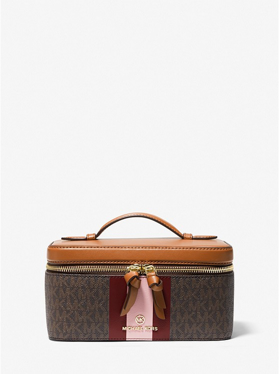 Medium Logo Stripe Trunk Travel Case | Michael Kors US