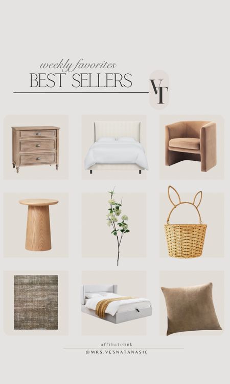 Best Sellers this week include my favorites too! Our nightstands were a splurge but I love them so much! The solid wood and the texture has my heart!

Best sellers, bedroom, bed, nightstand, Easter, hydrangea, spring decor, spring flowers, accent chair, side table, rug, wayfair finds, wayfair, throw pillow, pottery barn, home, 

#LTKhome #LTKSeasonal #LTKsalealert