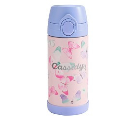 Mackenzie Shimmer Butterflies Water Bottle | Pottery Barn Kids