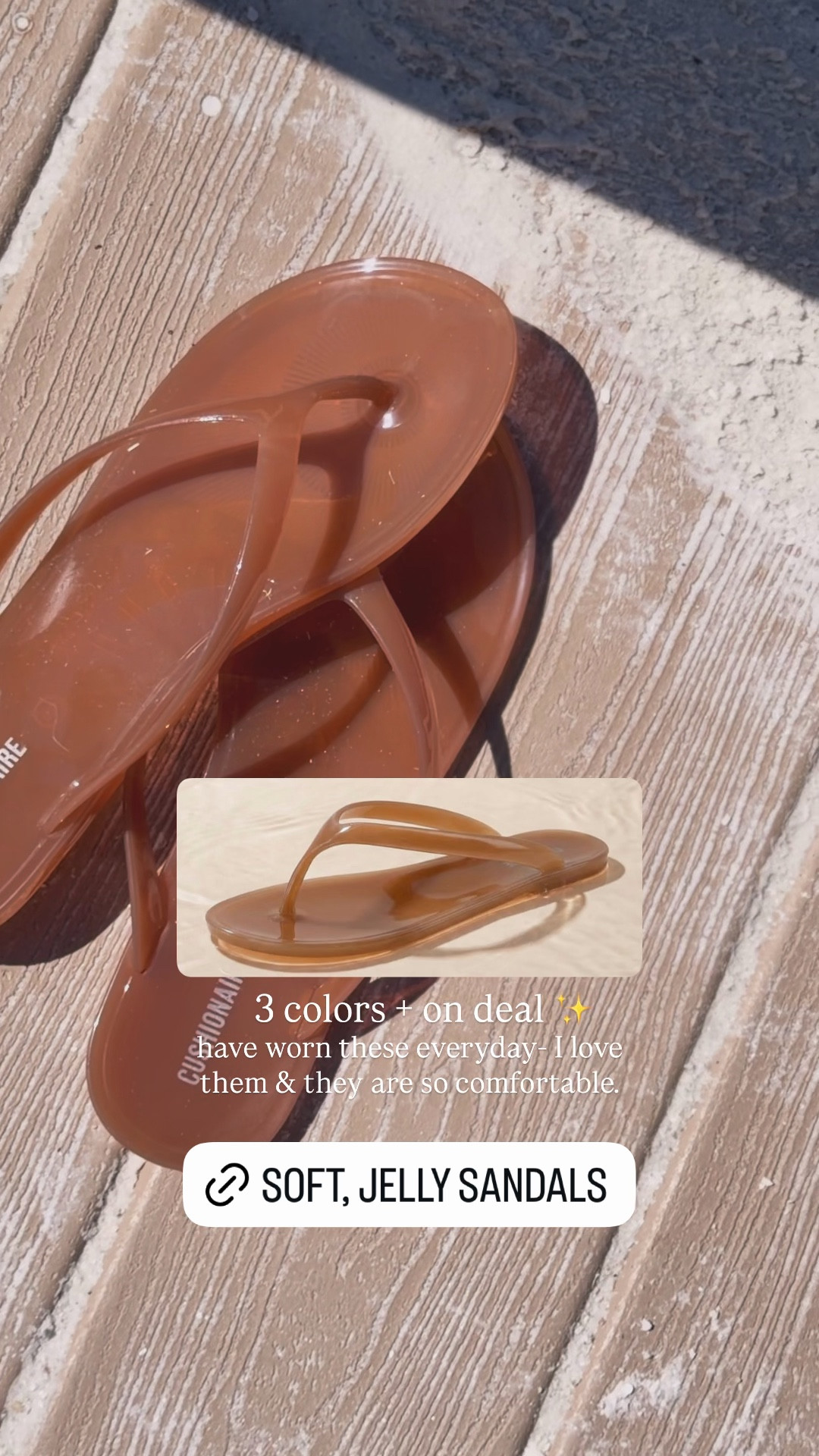 A luxe for less! These jelly sandals are most loved on the store front & come in 3 colors! 
Soft and my most worn this week! 🤍☀️

On deal ✨✨✨


Sandals. Resort wear. Spring.

#LTKSeasonal #LTKootd #LTKSaleAlert