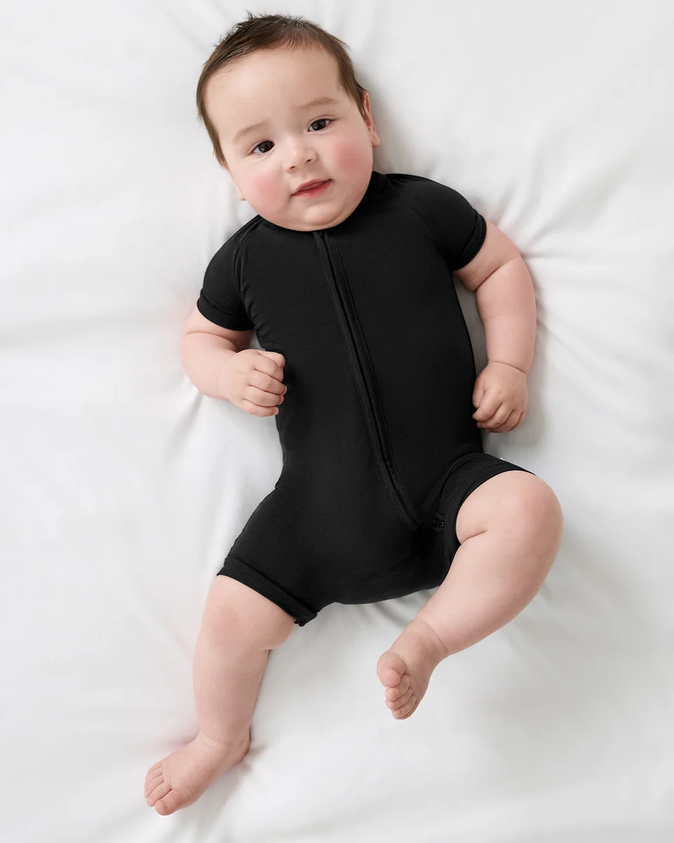 Black Shorty Zippy | Little Sleepies