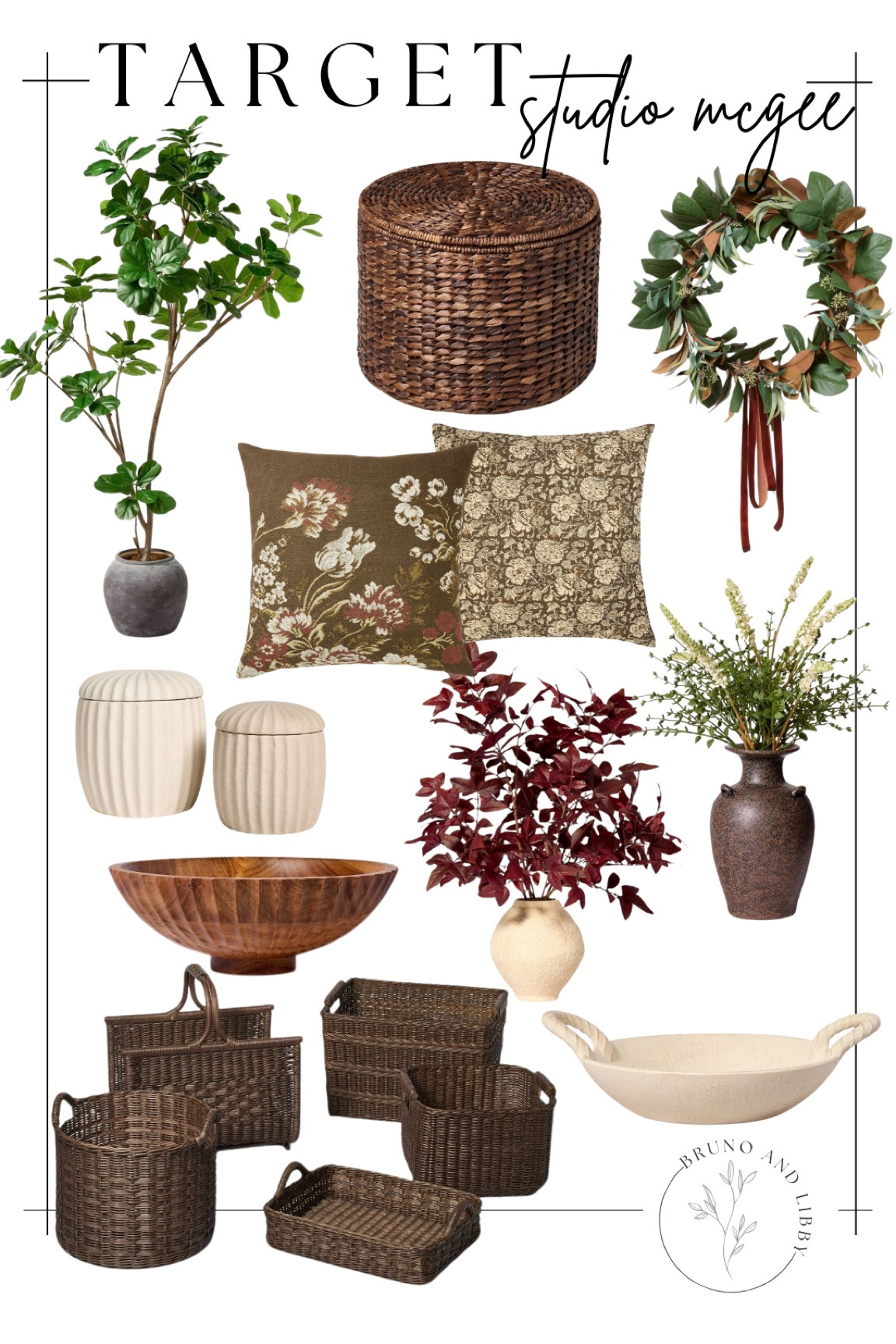 Target Tuesday picks! 15% off threshold with studio McGee  faves! I just love all of these! Transitional modern organic home decor accents and accessories affordable finds. Faux artificial silk plants stems and trees woven baskets magnolia wreath fall floral block print pillow canister set Woden bowl mache bowl fall harvest autumn decor

#LTKunder50 #LTKsalealert #LTKhome

#LTKSaleAlert #LTKHome #LTKStyleTip