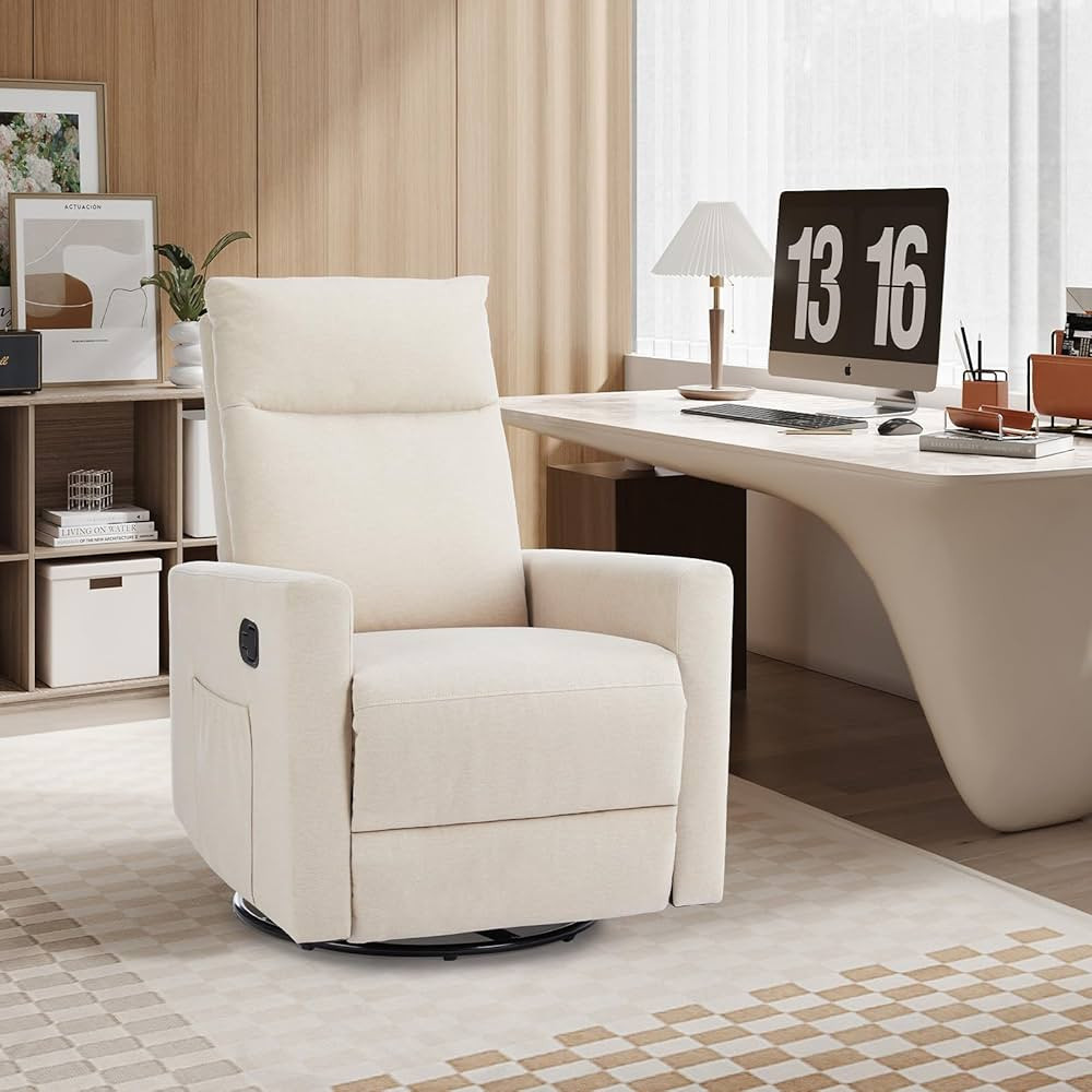SMUG Swivel Recliner Chair, Rocking Chair Nursery Massage, Glider Rocker Recliner for Nursery, Gl... | Amazon (US)