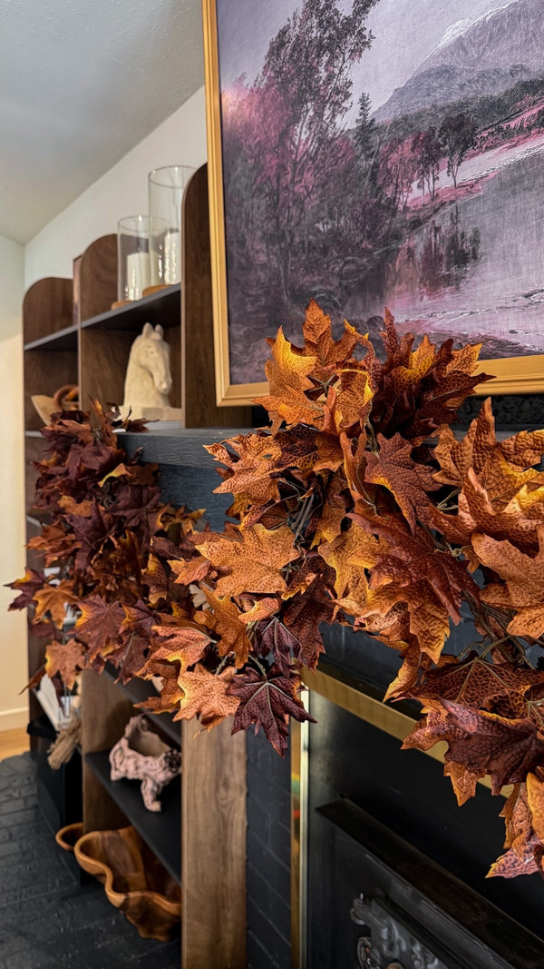Found the prettiest fall garland at At Home for under $7.99 and it looks SO much…