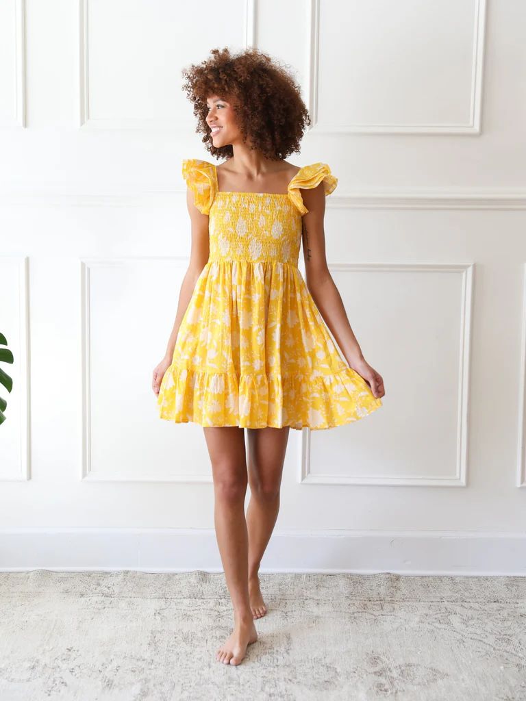 Shop Mille - Bea Dress in Yellow Zinnia | Mille