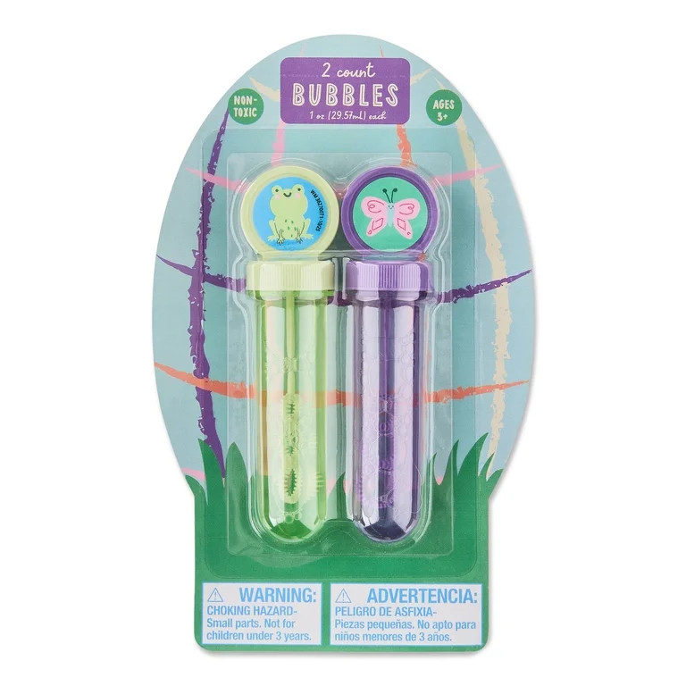 Frog and Butterfly Bubble Wands Set, 1 oz, 2 Count, Easter by Way To Celebrate | Walmart (US)