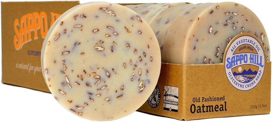 Sappo Hill Oatmeal Glycerine Soap - 3.5 oz - Case of 12 | Amazon (US)