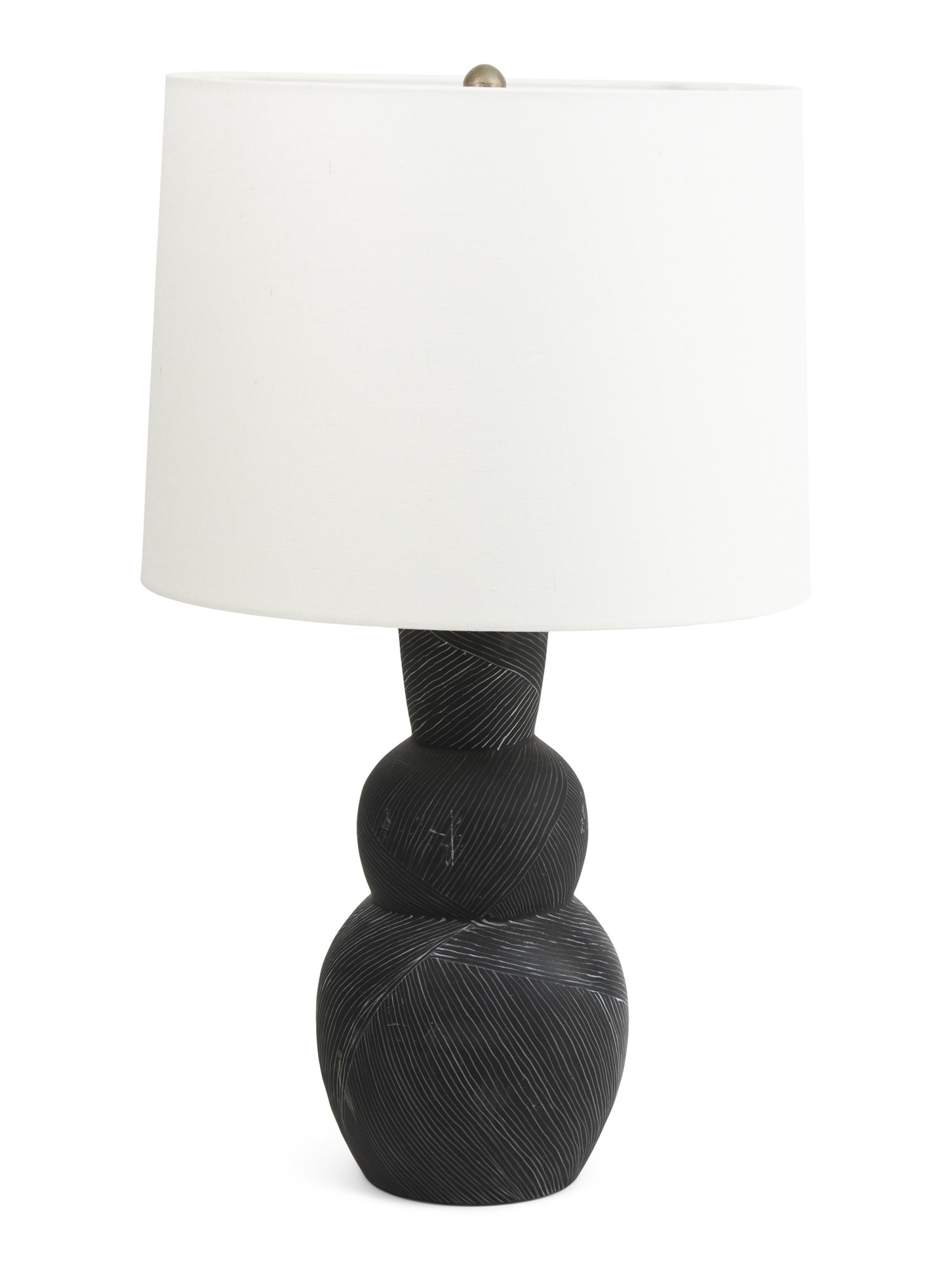 Made In Philippines 15.5x26.5 Miles Etched Ceramic Table Lamp | TJ Maxx