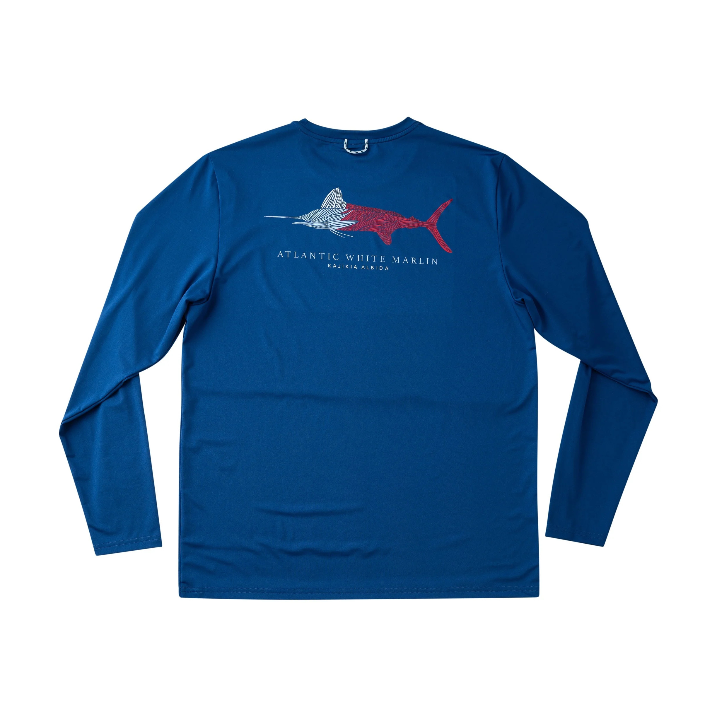 Men's Long Sleeve Pro Performance T-shirt \u2013 Patriotic Atlantic White Marlin | PRODOH