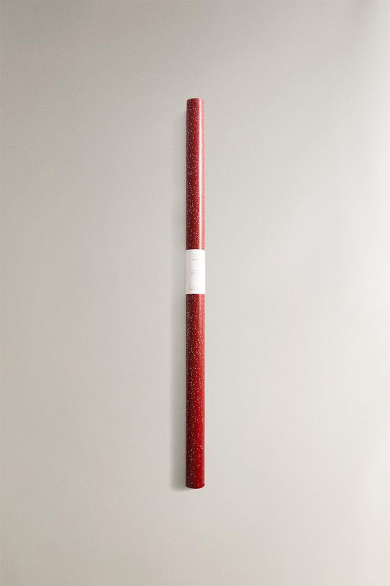 RED GLITTER CHRISTMAS WRAPPING PAPER | Zara US