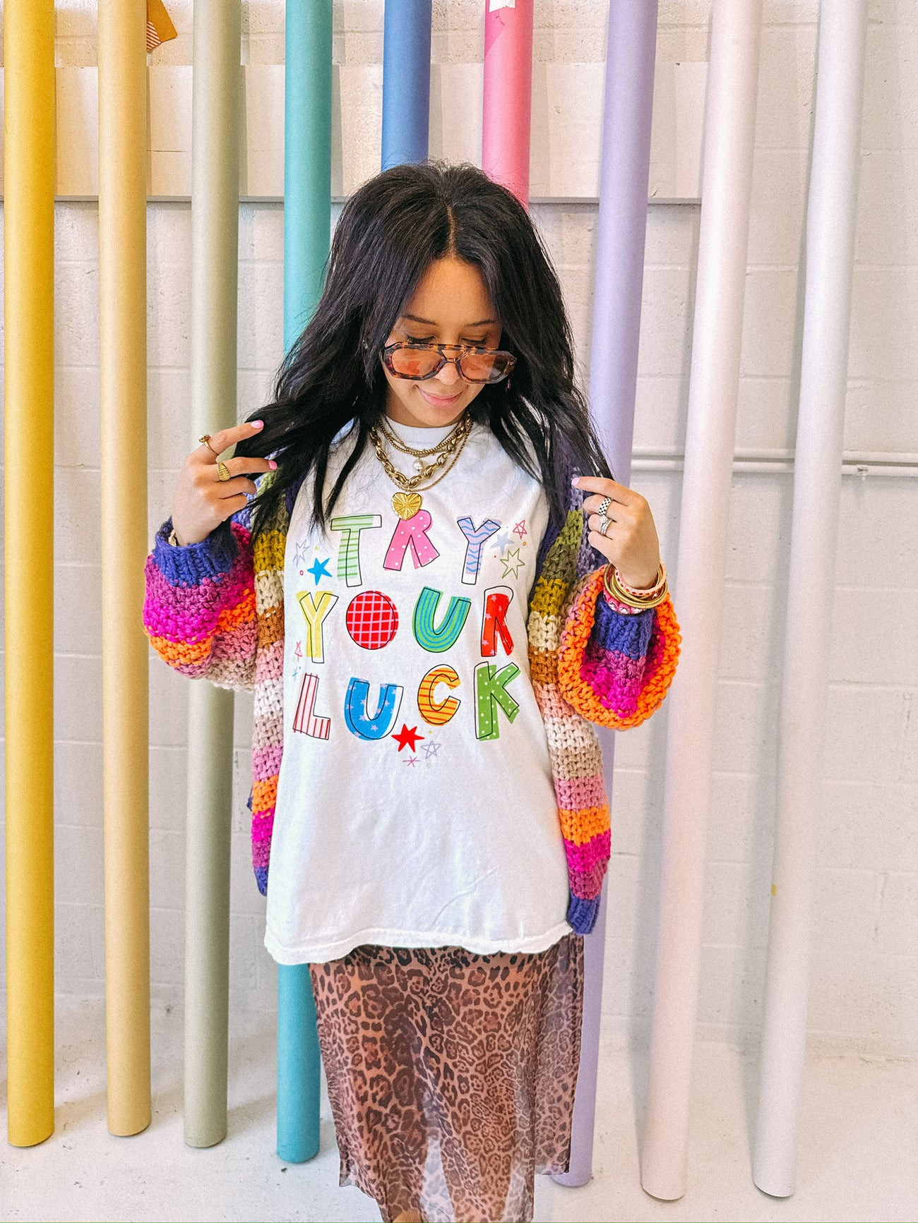 ETTA OG | try your luck graphic tee - white | Etta+East