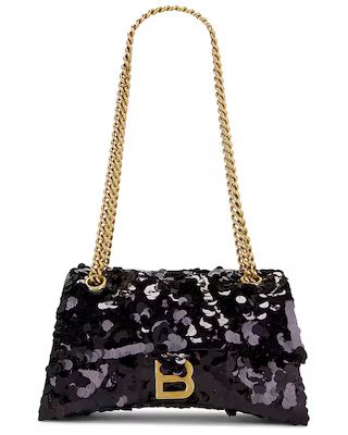 Small Crush Chain Bag In Black | FWRD 
