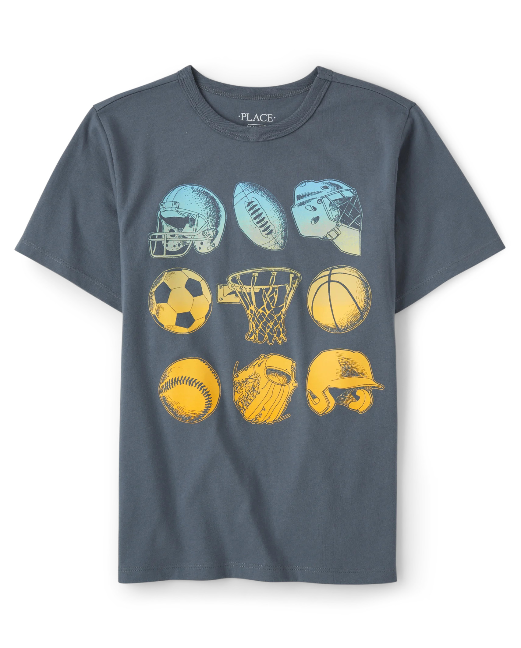 Boys Sports Icons Graphic Tee - spruce gray | The Children's Place