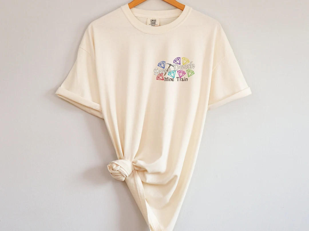 Seven Dwarves Mine Train embroidered shirt, Magic kingdom shirt, Disney parks shirt, Snow White S... | Etsy (US)