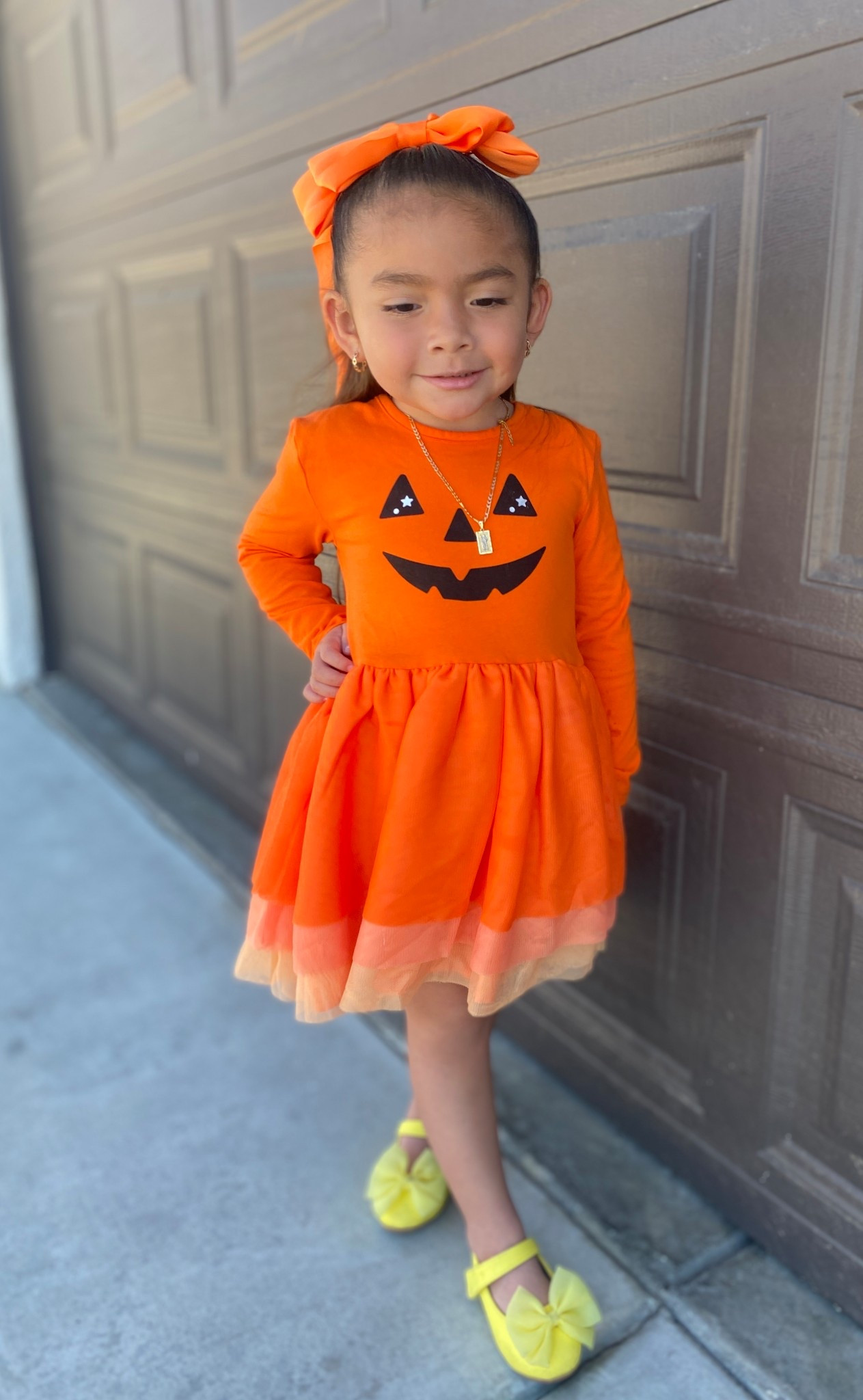 Pumkin Tutu Dress for Todler Girls 🎃