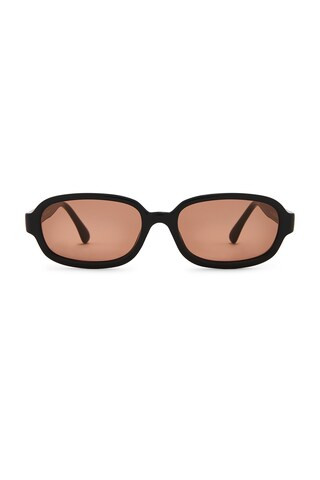 Quay Could Never Sunglasses in Black & Dark Apricot from Revolve.com | Revolve Clothing (Global)