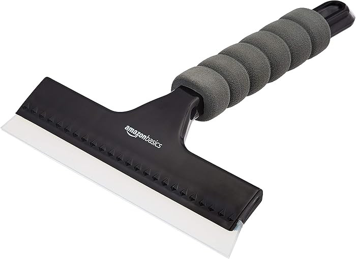 Amazon Basics Window Squeegee with Handle for Car Windows, Glass, Mirror, Black | Amazon (US)