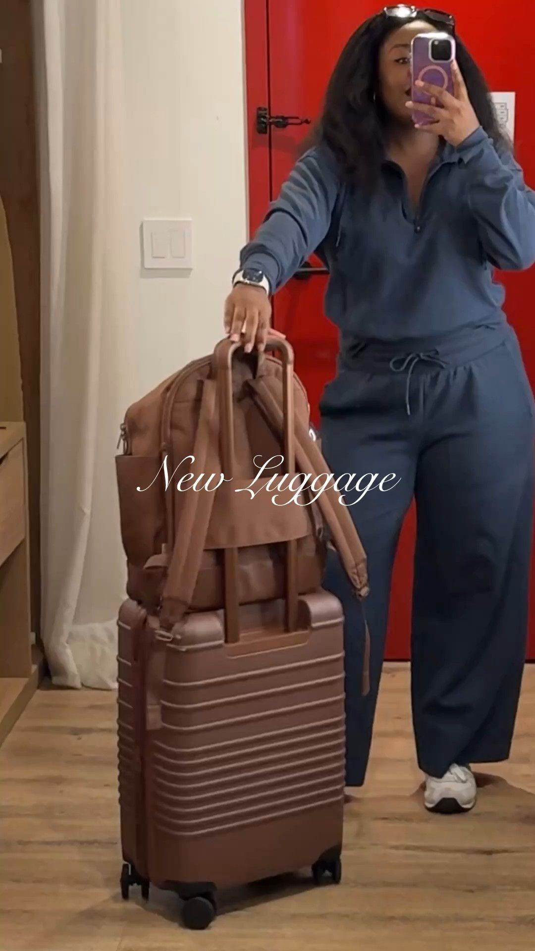 Loving my new luggage from Beis! It was a little pricey but definitely worth the investment. I got the Carry-On Roller & the Travel Backpack in the color Maple. 

#LTKTravel #LTKItBag