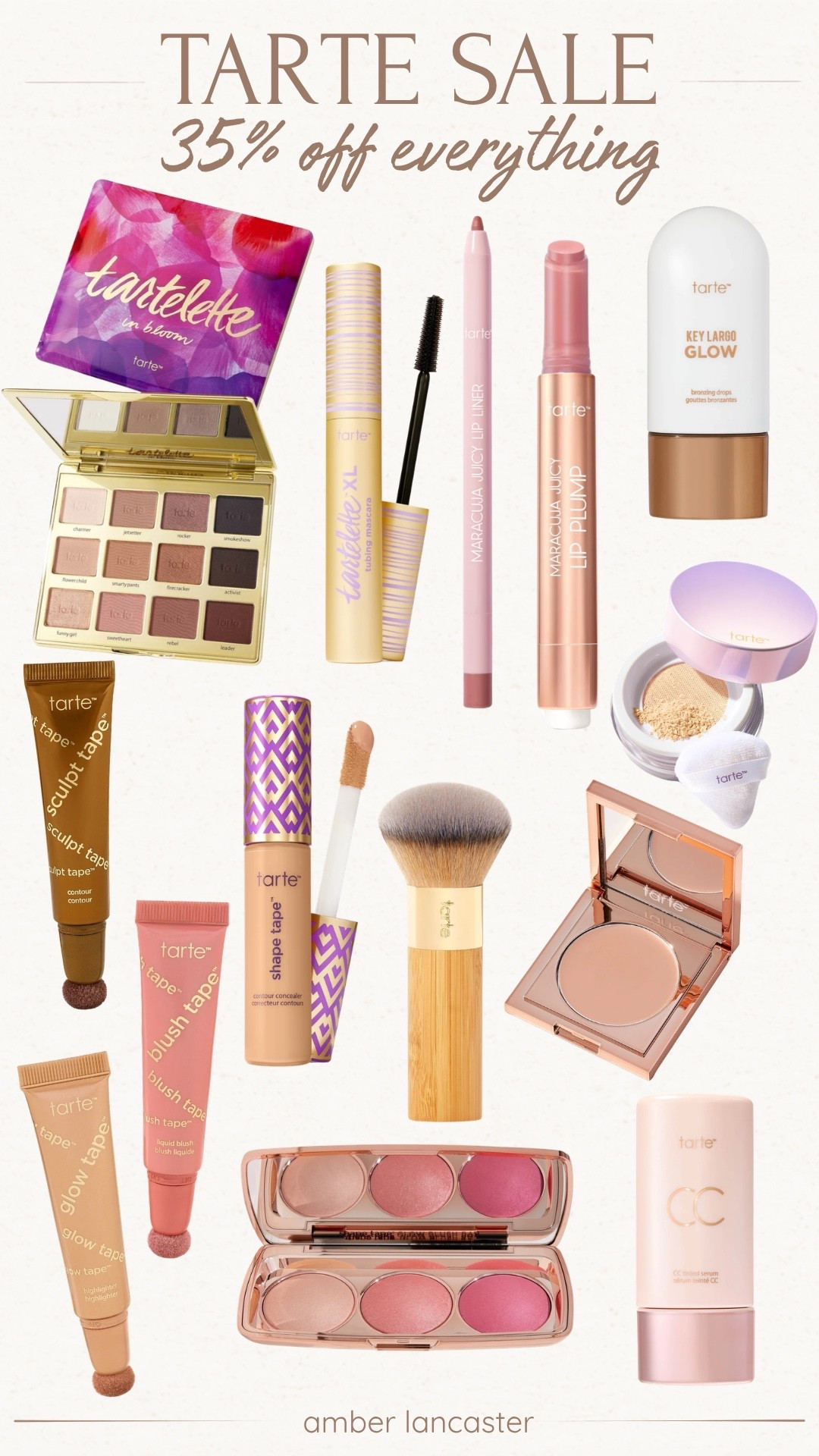 Tarte friends and family sale! 35% off everything + free shipping using code: “FAM35” 💜 | 
tarte, tarte cosmetics, tarte sale, tarte code, tarte cosmetics sale, tarte concealer, tarte lip, tarte eye shadow, tarte blush, tarte juicy lip, blush, makeup, highlighter, makeup brush, eyeshadow, lip liner, lip gloss, mascara, tubing mascara, concealer, beauty.

#LTKSaleAlert #LTKBeauty #LTKSeasonal