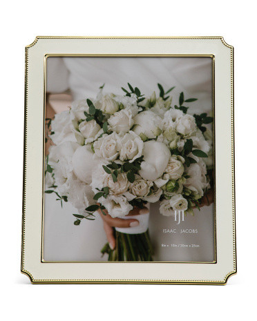 8x10 Two Tone Curved Corner Beaded Tabletop Picture Frame | TJ Maxx