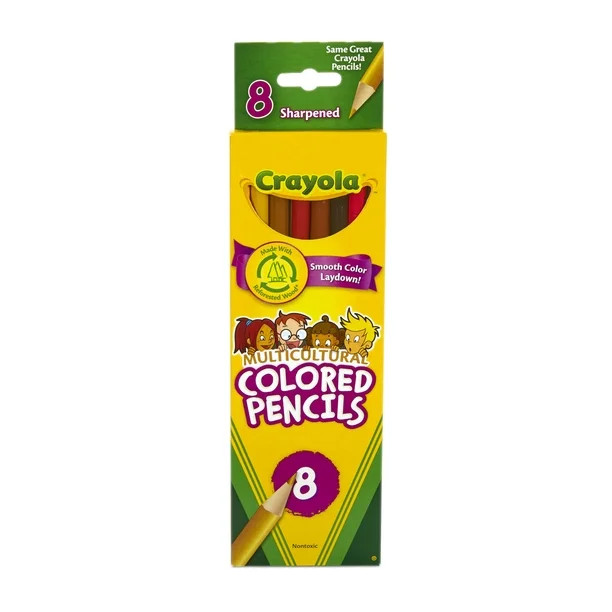 Crayola Multi-Cultural Colored Pencils, 12-Pencil Set | Walmart (US)