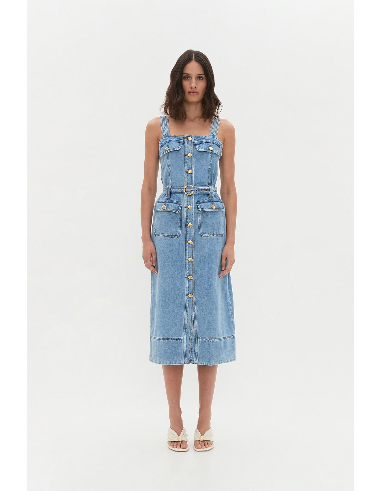 HOLLAND DENIM MIDI DRESS | David Jones (Australia & New Zealand)