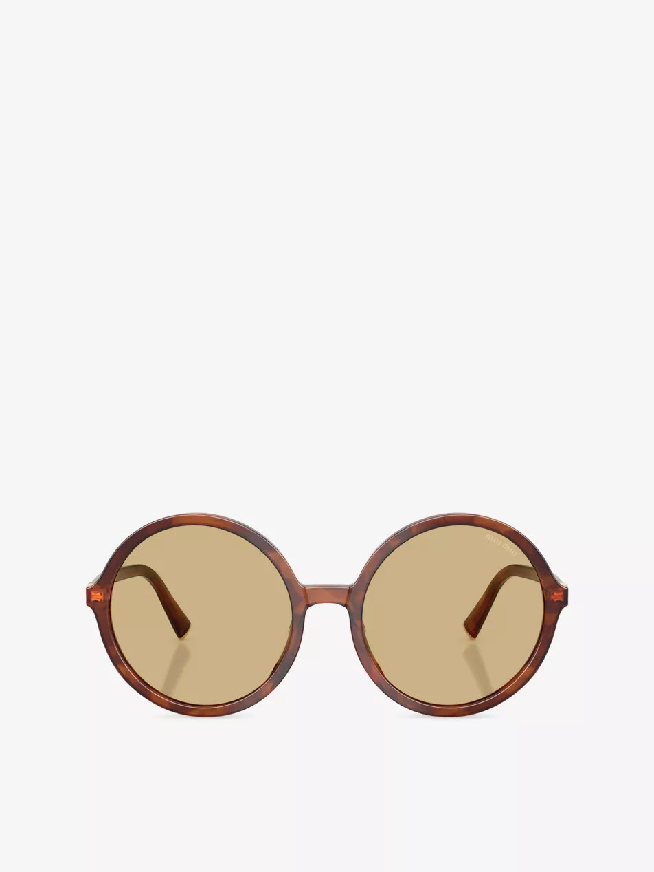 MU B02S Round-Frame Acetate Sunglasses | Selfridges