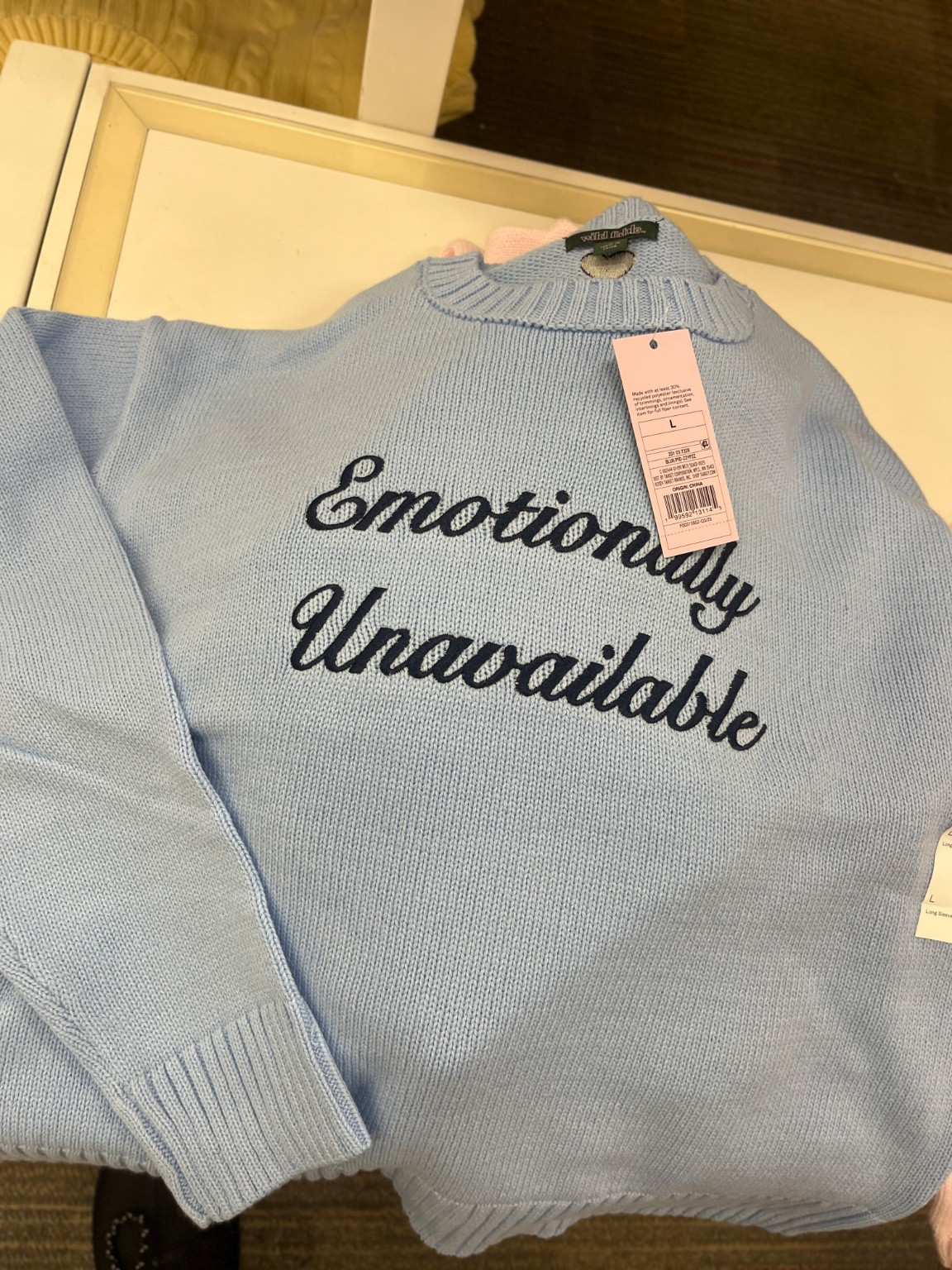 Emotionally unavailable graphic sweatshirt 💙 casual, comfy, and perfect for a laid-back valentines outfit women can wear on repeat. Easy everyday style. Linking it here 🤍

#LTKselfcare #LTKOver40 #LTKValentine