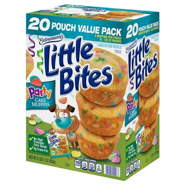 Entenmann's Little Bites Party Cake Muffins (1.65 oz., 20 pk.) | Walmart (US)