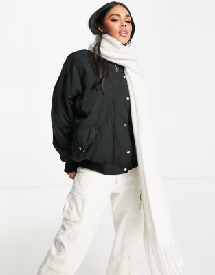 NA-KD chunky soft scarf in off white | ASOS (Global)