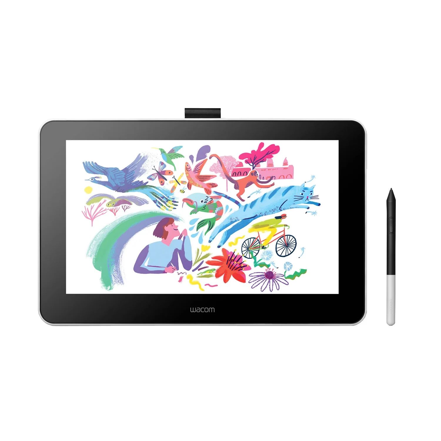 Wacom One Digital Drawing Tablet, 13.3in Graphics Display, '19in Length x 14in Width x 5in Height... | Walmart (US)