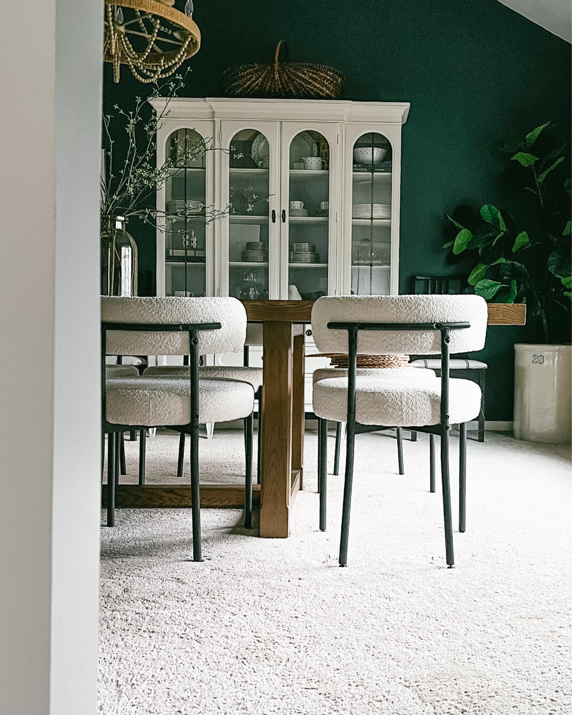 We purchased these dining room chairs from Amazon last fall, and absolutely are still in love with them! I love the beautiful, minimalist style, the cozy bouquet, fabric, and adjustable feet.

#LTKhome #LTKSeasonal