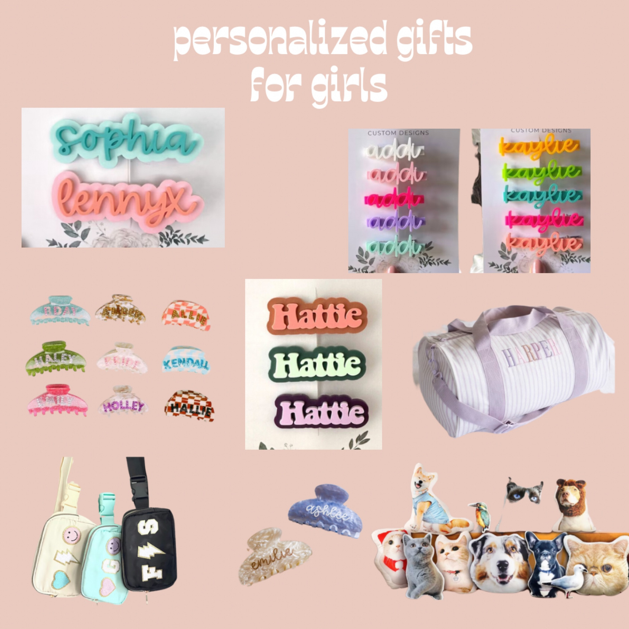 I love giving personalized gifts for Christmas or birthdays! I think it just adds a little bit of “specialness” to a gift. If you have a preteen or younger girl you’re shopping for, you can’t go wrong with one of these cute items! 

#LTKGiftGuide #LTKkids #LTKHoliday