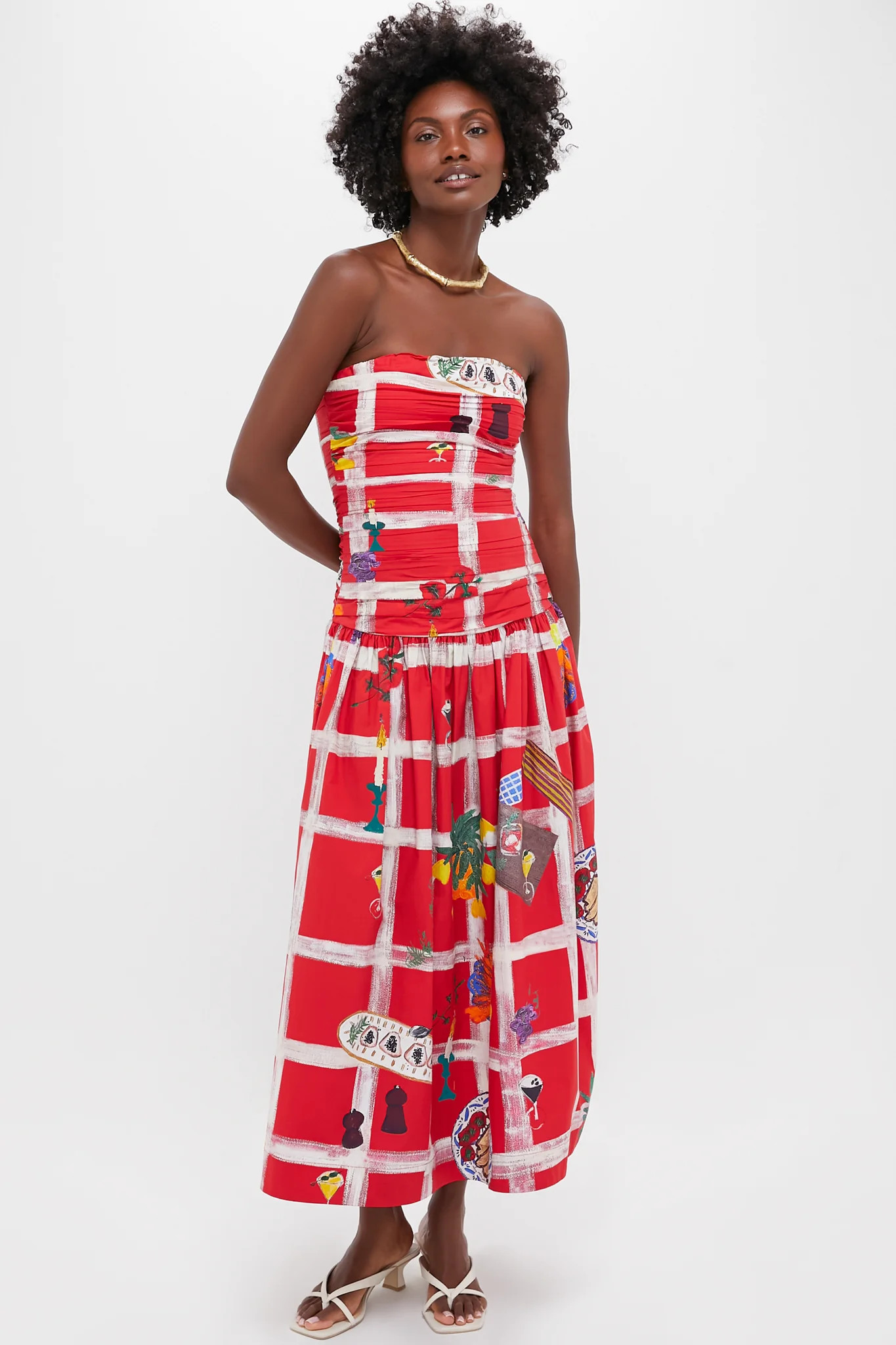 Picnic Red Malla Dress | Tuckernuck (US)