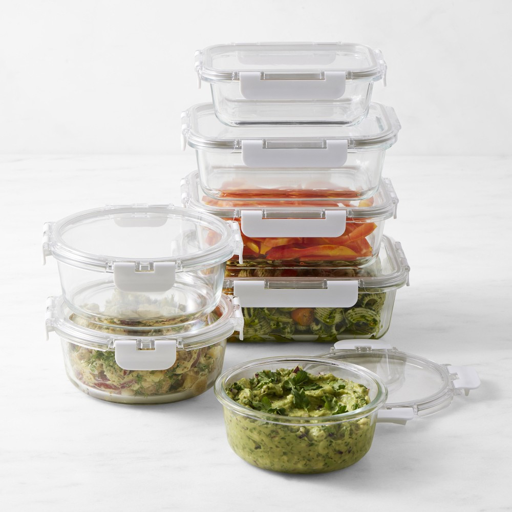 Hold Everything Glass Food Storage Containers, Ultimate 14-Piece Set | Williams-Sonoma