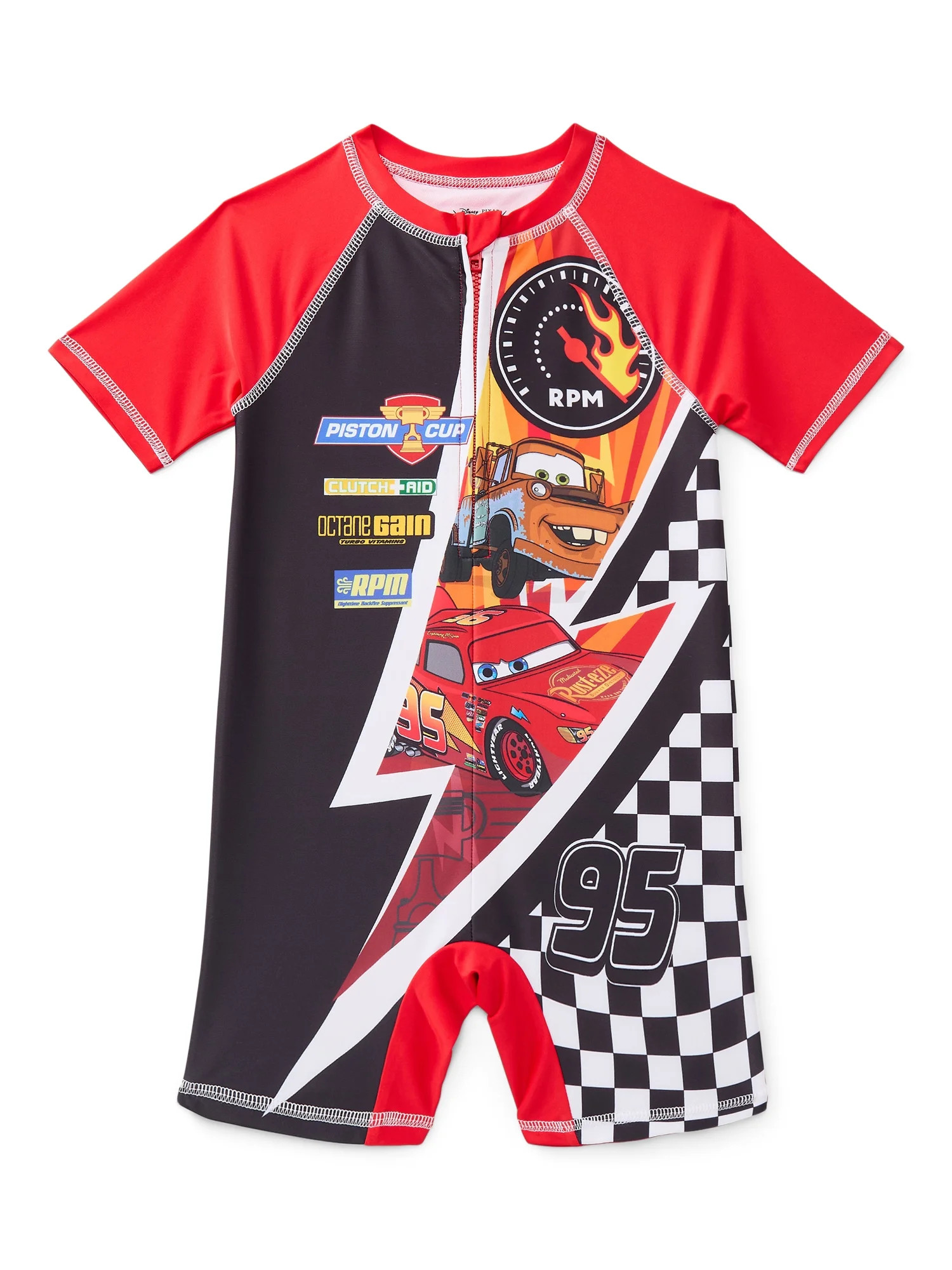 Character Toddler Boy Cosplay One-Piece Zip Swimsuit, Sizes 2T-5T | Walmart (US)