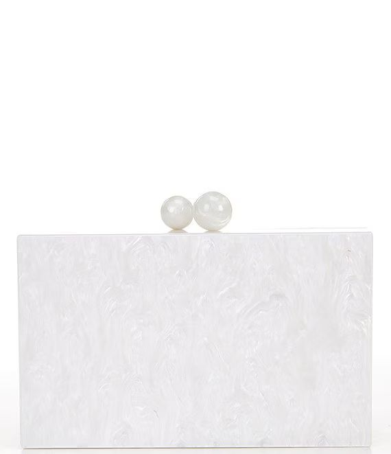 Acrylic Marbled Clutch | Dillard's