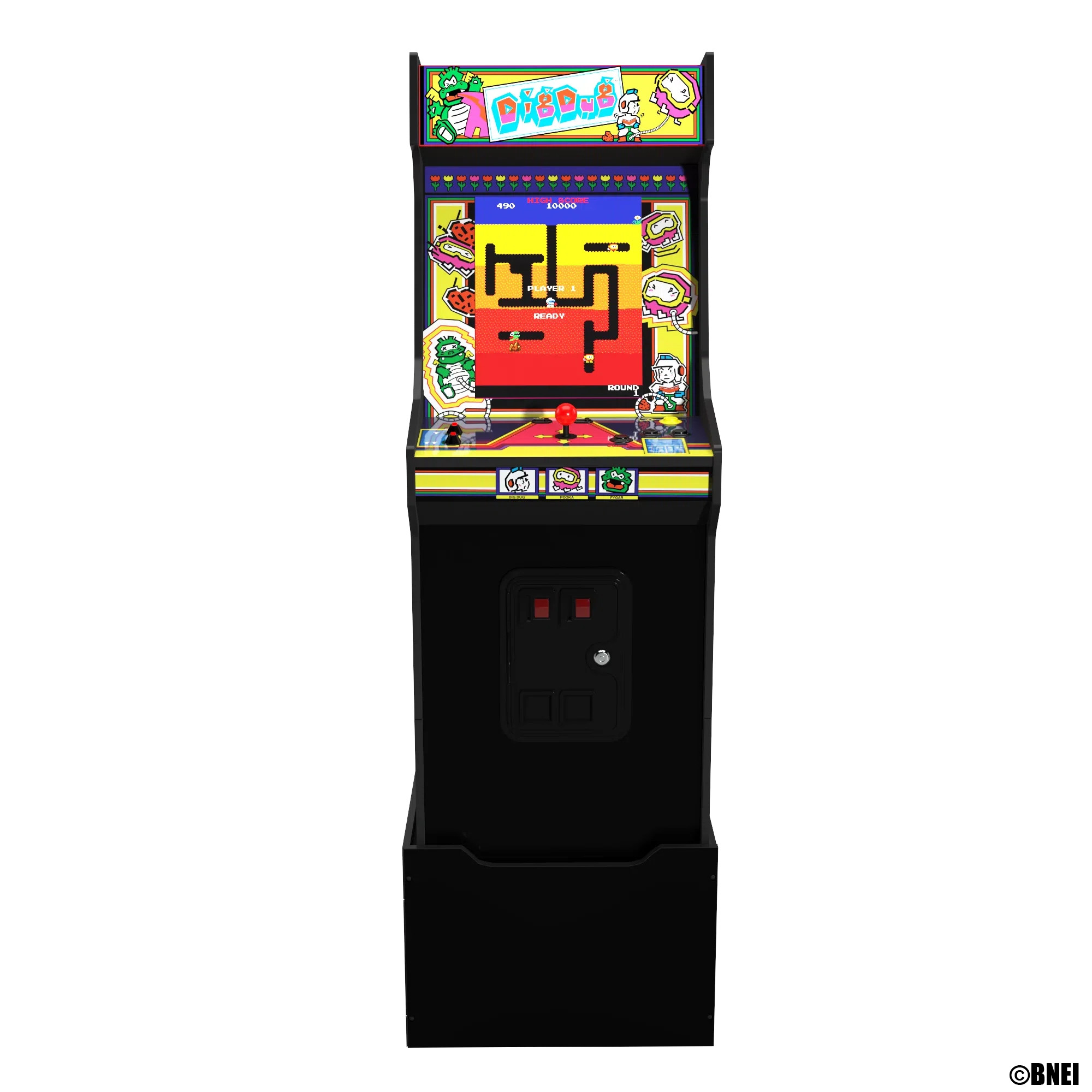 Arcade1up Dig Dug Bandai Namco Legacy Edition Arcade With Riser And Light-up Marquee | Wayfair North America