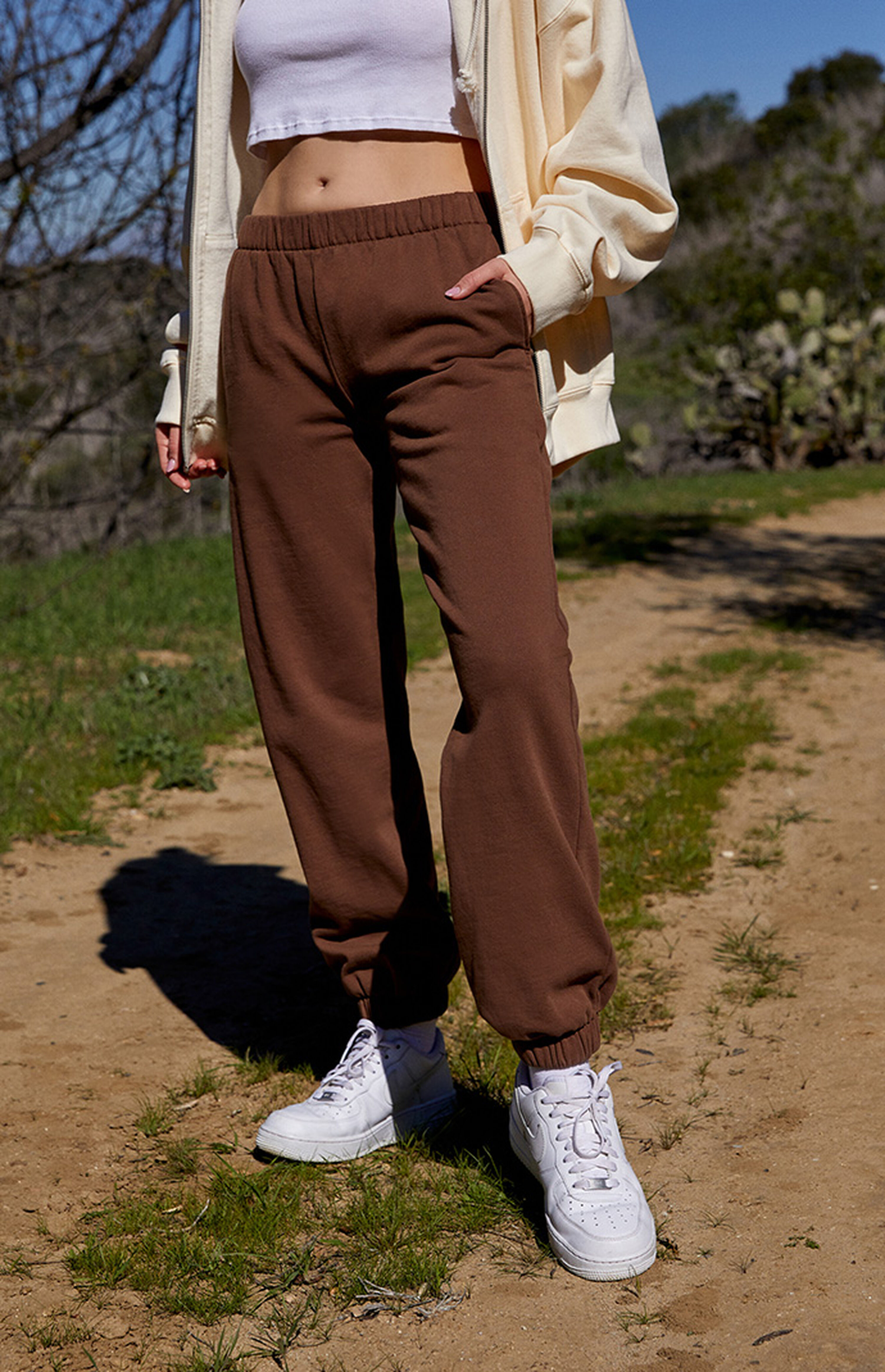 John Galt Brown Rosa Sweatpants | PacSun | PacSun