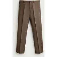 Zara - Regular Fit Suit Pants - Taupe Brown - 36 (Us 36) - Man | Zara US