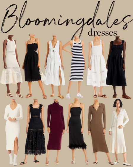 Kat Jamieson of With Love From Kat shared her favorite fall dresses from Bloomingdale’s included in their sale! Midi dress, turtleneck dress, sweater dress, stripes, LBD. 

#LTKsalealert #LTKSeasonal #LTKworkwear