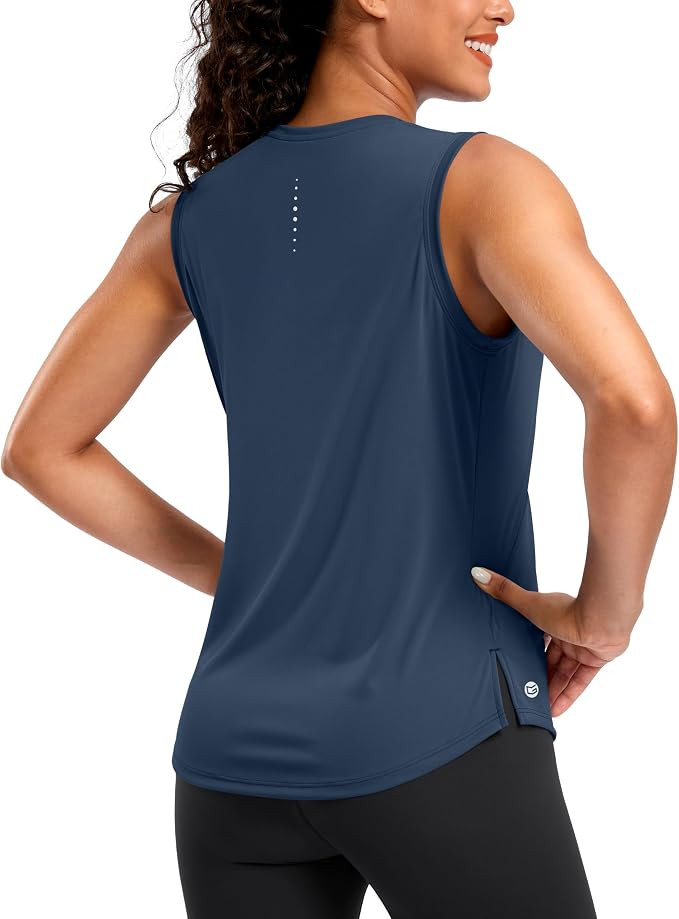 G Gradual Women's Sleeveless Workout Tops Lightweight High Neck Tennis Yoga Shirts Running Athlet... | Amazon (US)