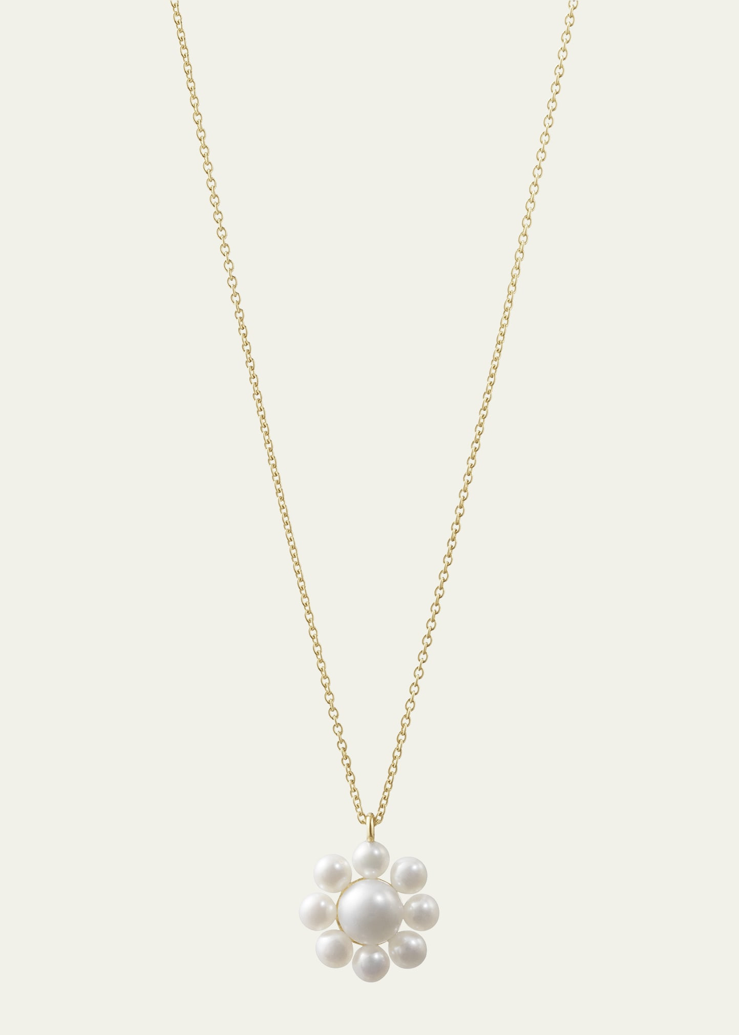 Sophie Bille Brahe Margherita Simple Necklace with Pearl Flower Pendant | Bergdorf Goodman