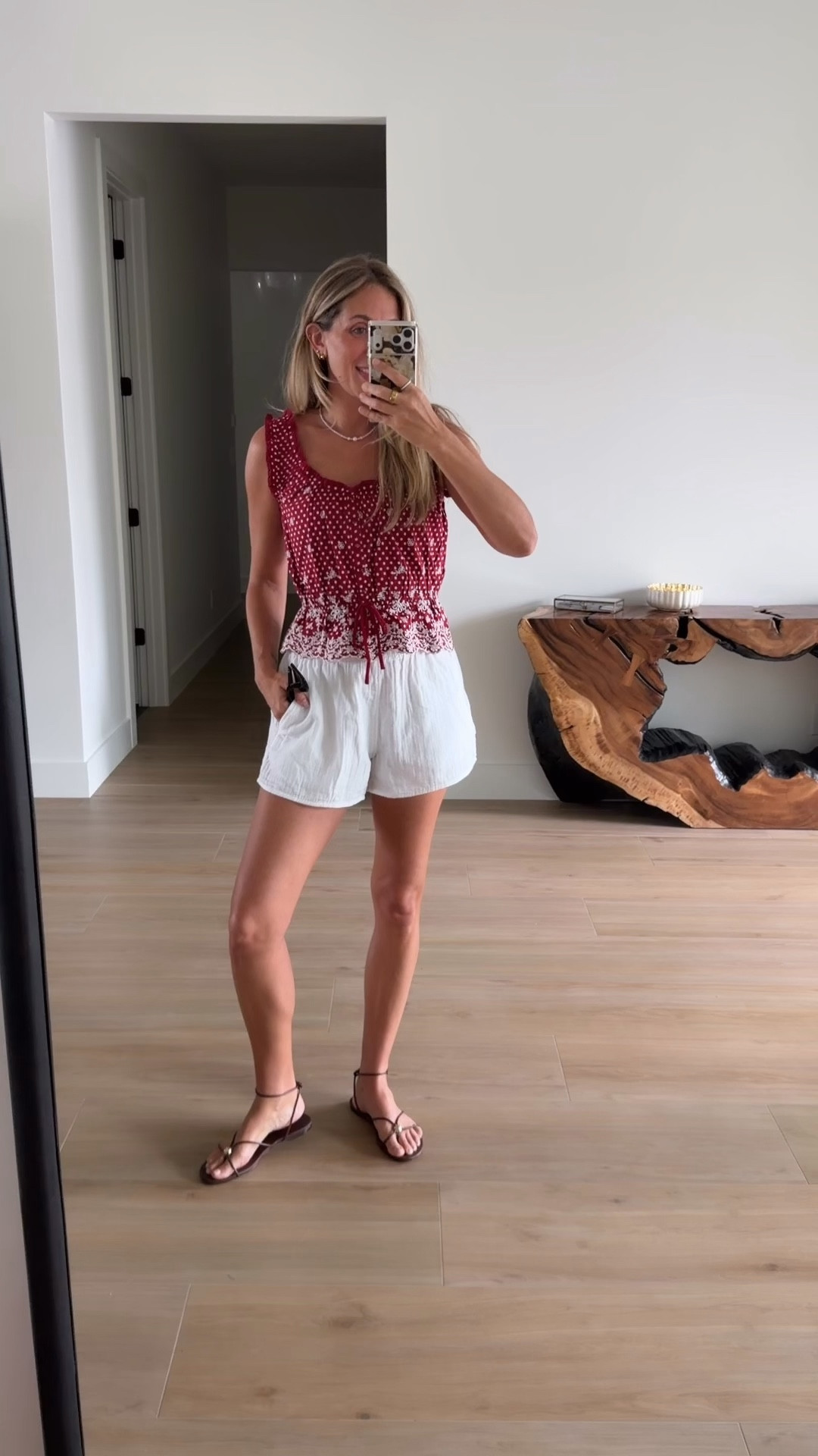 Medium shorts from old navy and small top from target 

#LTKMothersDay #LTKootd #LTKgrwm